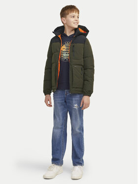 Jack&Jones Junior Puhovka Otto 12258547 Zelena Regular Fit