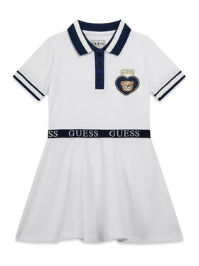 Guess Guess Každodenné šaty K6RK14 K7064 Biela Regular Fit