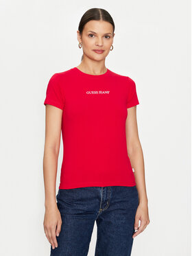 Guess Jeans Guess Jeans T-shirt W4YI01 J1314 Crvena Slim Fit