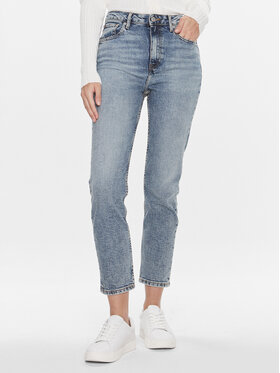 Tommy Hilfiger Tommy Hilfiger Jeans hlače Cigarette Hw A Mio WW0WW40631 Modra Slim Fit