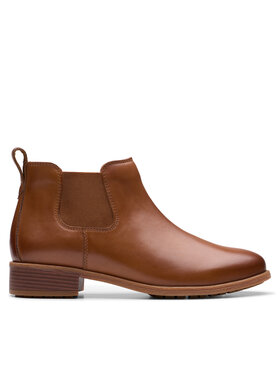 Clarks Clarks Μποτάκια με λάστιχο Havisham Top 26178718 Καφέ