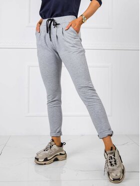 BASIC FEEL GOOD BASIC FEEL GOOD Spodnie dresowe 191886 Szary Regular Fit
