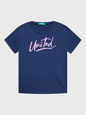 United Colors Of Benetton United Colors Of Benetton T-shirt 3096C10C8 Tamnoplava Regular Fit