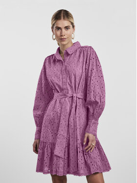 YAS YAS Haljina za svaki dan 26029394 Ljubičasta Regular Fit
