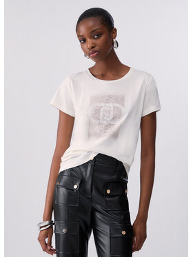 Liu Jo Liu Jo T-Shirt TF6238JS003L9574 Biały Regular Fit