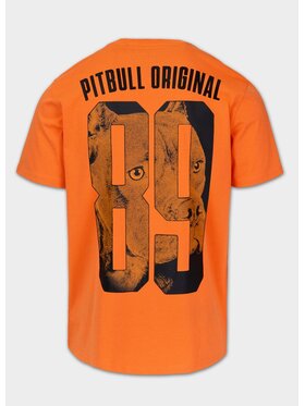 PITBULL PITBULL T-Shirt EIGHTY NINE DOG Pomarańczowy Regular Fit