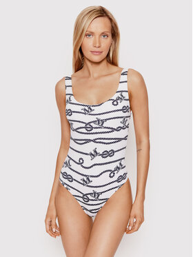 Max Mara Beachwear Max Mara Beachwear Бански костюм Rodano 38311228 Бял
