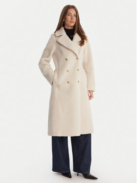 Guess Guess Báránybőr kabát W5BL62 W4190 Fehér Regular Fit