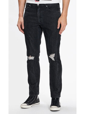 Wrangler Wrangler Jeansy Larston Czarny Slim Fit