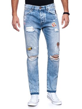 Wrangler Wrangler Jeansy BOYTON Niebieski Slim Fit