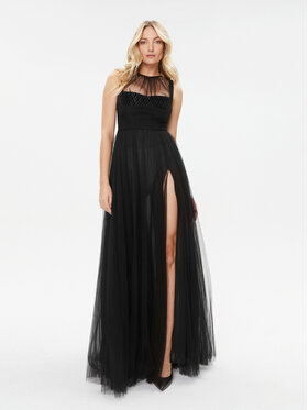 Elisabetta Franchi Elisabetta Franchi Večerní šaty AB-400-36E2-V890 Černá Regular Fit