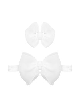 Mayoral Mayoral Set cerchietto e fermaglio per capelli 9888 Bianco