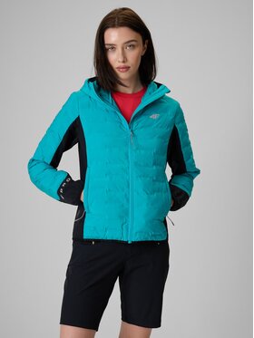 4F 4F Outdoorová bunda 4FWSS26TDJAF0850-35S Tyrkysová Slim Fit