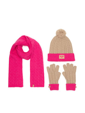 Roxy Roxy Set kapa, šal i rukavice RX-KF-001-AW24 Ružičasta