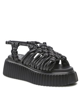 AGL AGL Sandali Alice Flatform D642072PQKE1581013 Črna