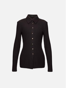 La Mania La Mania Bluzka COMELLE Brązowy ciemny Basic Fit