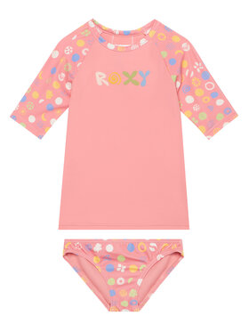 Roxy Roxy Komplet majice i kupaćih gaćica Roxy Dot ERLWR03328 Ružičasta