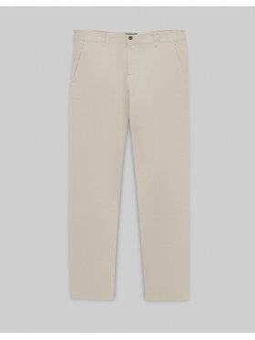 Borgio Borgio Spodnie materiałowe menfi Biały Classic Fit