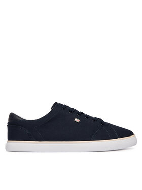 Tommy Hilfiger Tommy Hilfiger Sneakersy Th Low Profile Vulc Canvas FW0FW09102 Granatowy
