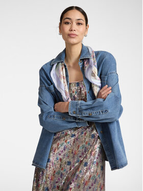 Elena Mirò Elena Mirò Camicia 5407E000104N024 Blu Over Fit