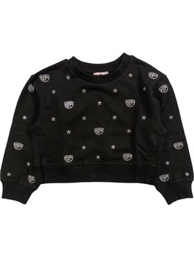 Chiara Ferragni Chiara Ferragni Bluza q-bab-63618 Czarny Regular Fit