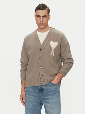 AMI PARIS AMI PARIS Кардиган UKC090.KN0090 Сірий Relaxed Fit
