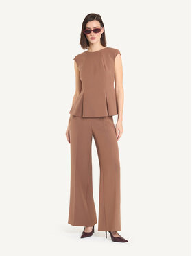 KMX KMX Spodnie materiałowe 810140005 Brązowy Flare Fit