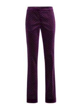PHILIPP PLEIN PHILIPP PLEIN Bavlnené nohavice 2943 Fialová Flare Fit
