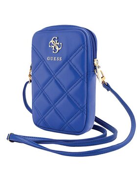 Guess Guess Torba Zip Quilted 4G Niebieski