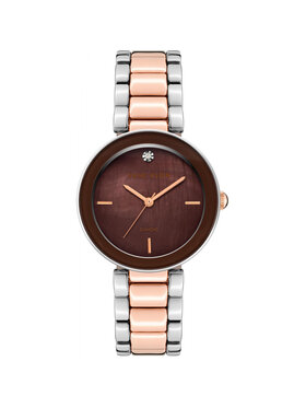 Anne Klein Anne Klein Zegarek AK-1363BNRT Różowe złoto