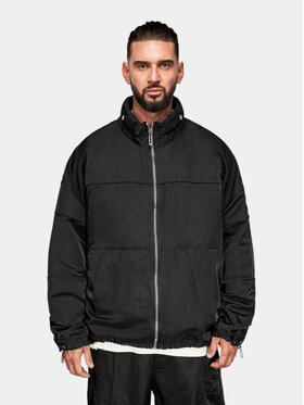 MADE BY SOCIETY MADE BY SOCIETY Kurtka anorak STRUCTURE Hoodie - H17743 Czarny Basic Fit
