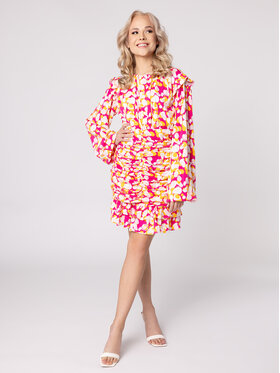 LAURELLA LAURELLA Sukienka letnia Laurella 4VA019551 Różowy Regular Fit