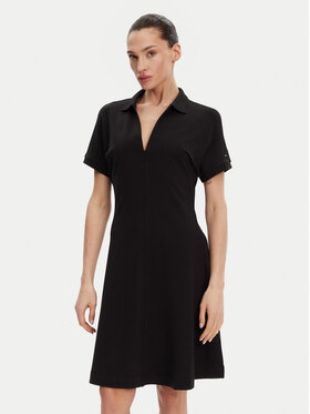 Tommy Hilfiger Tommy Hilfiger Rochie de zi WW0WW44513 Negru Regular Fit