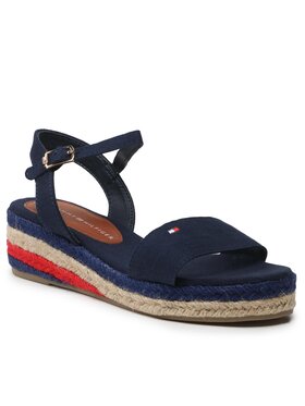 Tommy Hilfiger Tommy Hilfiger Espadrile Rope Wedge T3A7-32778-0048800 S Tamnoplava
