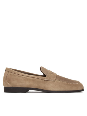 Tommy Hilfiger Tommy Hilfiger Lordsy Flexible Slim Suede Loafer FM0FM05745 Béžová