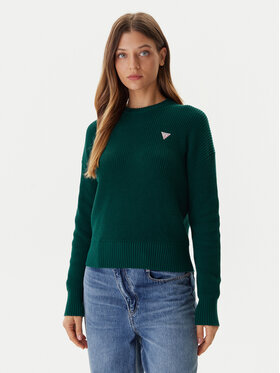 Guess Jeans Guess Jeans Pulover W4BR08 Z3HM1 Verde Regular Fit