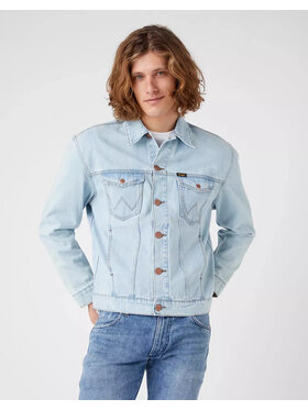 Wrangler Wrangler Kurtka jeansowa ANTI FIT JACKET Niebieski Regular Fit