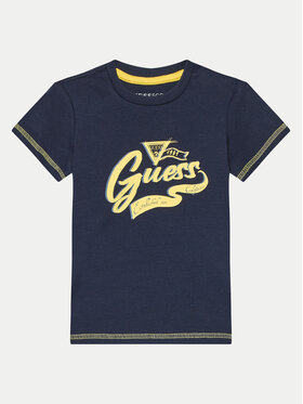 Guess Guess T-shirt N4YI27 K8HM4 Tamnoplava Regular Fit
