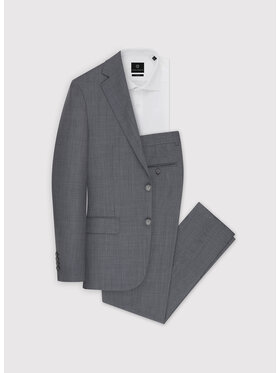 Pako Lorente Pako Lorente Garnitur P24WP-4G-007 Szary Super Slim Fit