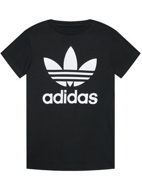 adidas adidas T-Shirt Trefoil DV2905 Czarny Regular Fit