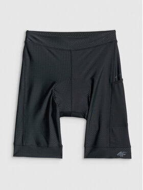 4F 4F Szorty rowerowe GET LOST FEEL FOUND Czarny Slim Fit