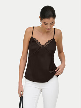 ONLY ONLY Τοπ Faraya 15380254 Σκούρο καφέ Regular Fit