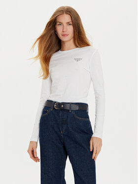 Tommy Jeans Tommy Jeans Blúzka Essential DW0DW18793 Biela Slim Fit