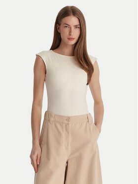 Marella Marella Bodi Vigile 2615941021 Écru Slim Fit