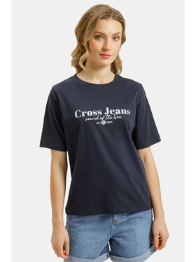 Cross Jeans Cross Jeans T-Shirt 56254-470 Granatowy