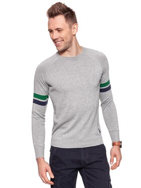 Wrangler Wrangler Sweter RAGLAN KNIT Niebieski Regular Fit