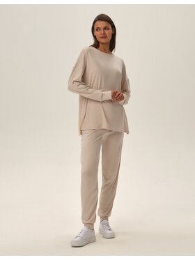 Esotiq Esotiq Spodnie materiałowe 42214 Żółty Regular Fit