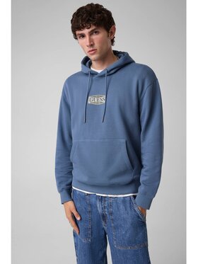 Guess Jeans Guess Jeans Mikina 184129 Světle modrá Classic Fit