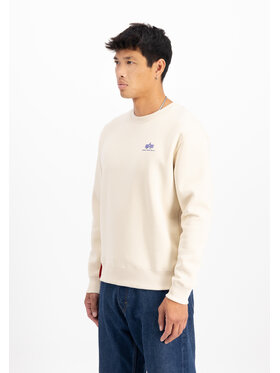 Alpha Industries Alpha Industries Bluza Basic Small Logo Sweatshirt Beżowy Regular Fit