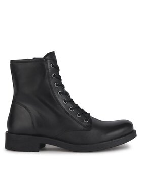 Geox Geox Šnurovacia obuv D Rawelle D366RE 000TU C9999 Čierna
